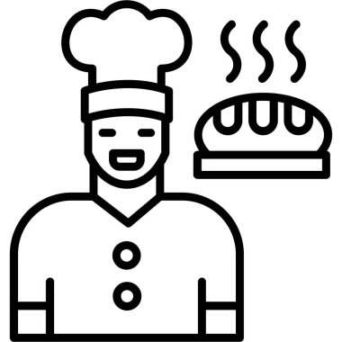 Aşçı Şef ikonu ana hatlarıyla