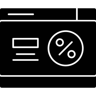 Kredi kartı simgesi, basit biçim.