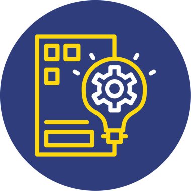 Modern simgenin vektör illüstrasyonu