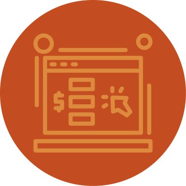 seo modern simgesinin vektör illüstrasyonu