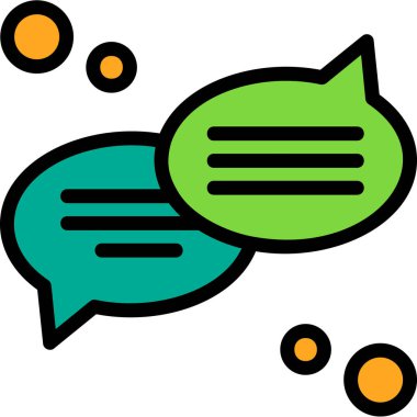 konuşma balonu simgesi, vektör illüstrasyonu