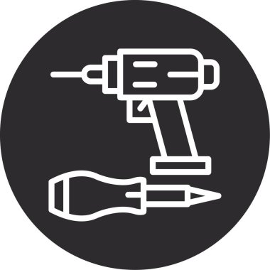 Beyaz arkaplanda izole edilmiş basit bir tasarım ile boya fırçası simgesi. boyama sembolü