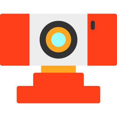 Kamera. Web simgesi basit illüstrasyon