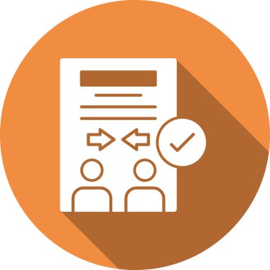 Bir belge simgesinin vektör illüstrasyonu