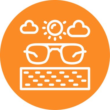 Bulut. Web simgesi basit illüstrasyon