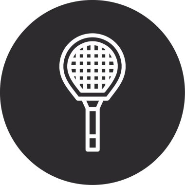 Badminton simgesinin vektör illüstrasyonu