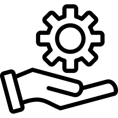 Dişliler. Web simgesi basit tasarım