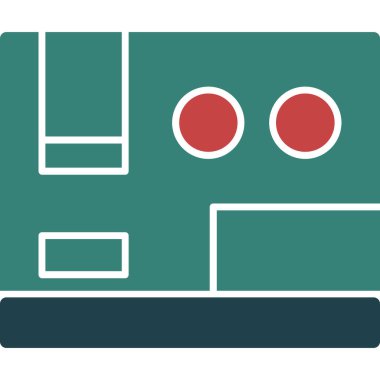 tren. Web simgesi basit illüstrasyon