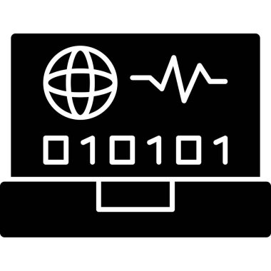 bilgisayar çipi simgesi. vektör illüstrasyonu