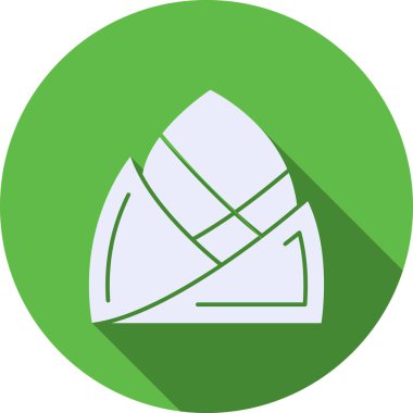 Yeşil yaprak simgesinin vektör illüstrasyonu