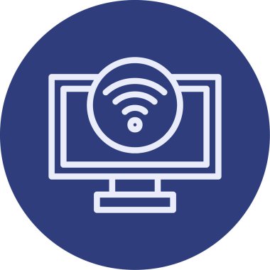 vektör lcd simgesi illüstrasyonu