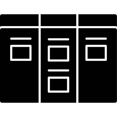 ofis dolap simgesi, özet biçimi