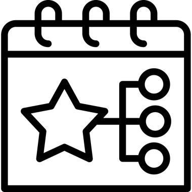 Takvim. Web simgesi basit illüstrasyon