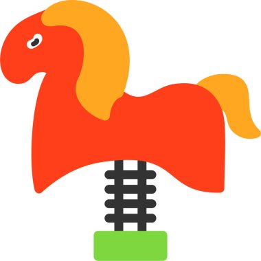 hayvan oyuncağı vektör simgesi düz biçimli