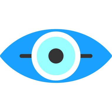 Göz simgesi vektör illüstrasyonu