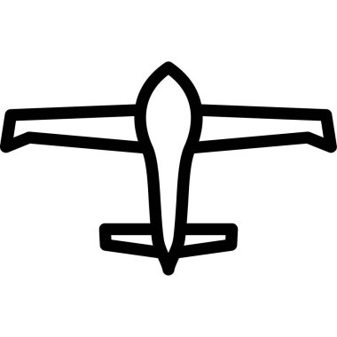 uçak uçuş vektörü çizimi