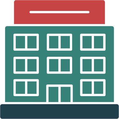 Ofis simgesi vektör illüstrasyonu