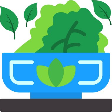 sağlıklı yiyecek organik simgesi