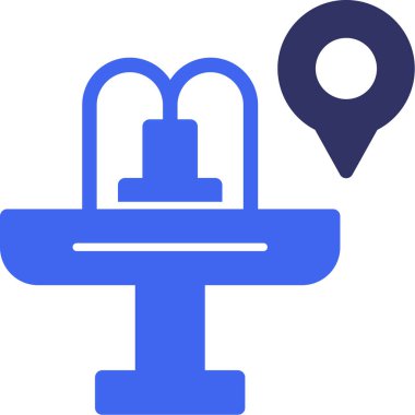 konum. Web simgesi basit illüstrasyon