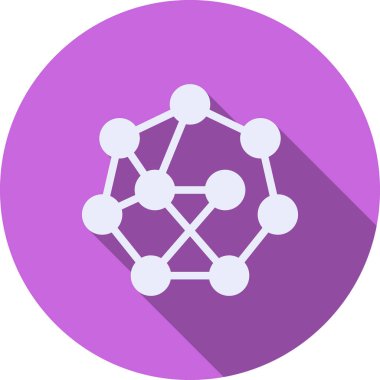 şebeke. Web simgesi basit illüstrasyon