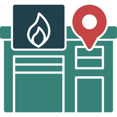 Yer düz vektör simgesi