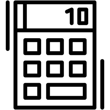 hesap makinesi simgesi, basit vektör tasarımı