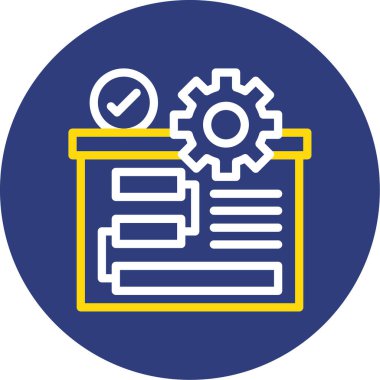 Belge simgesinin vektör illüstrasyonu