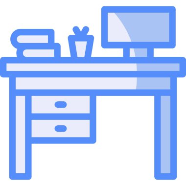 Resepsiyon tablo simge vektör çizim