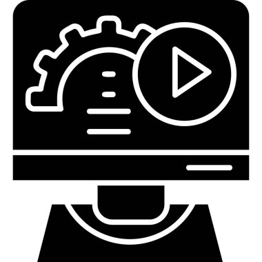 video simgesi, vektör illüstrasyonu