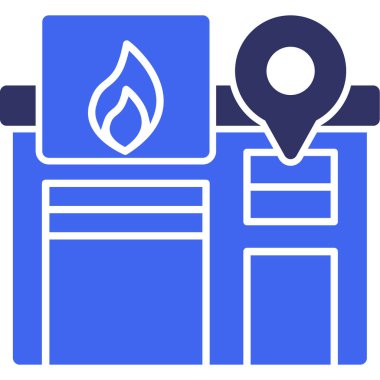 Harita. Web simgesi basit illüstrasyon