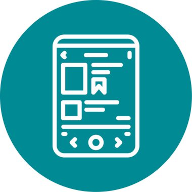 Vektör Mobil simge illüstrasyonu