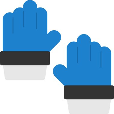 Eldiven. Web simgesi basit illüstrasyon