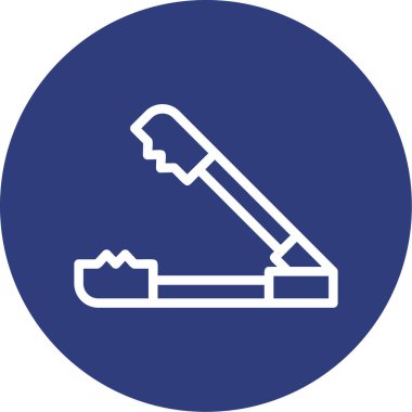 Gördüm. Web simgesi basit illüstrasyon