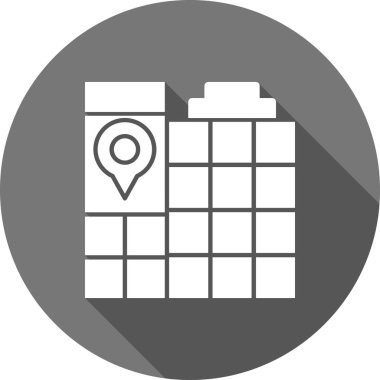 harita simgesi vektör illüstrasyonu