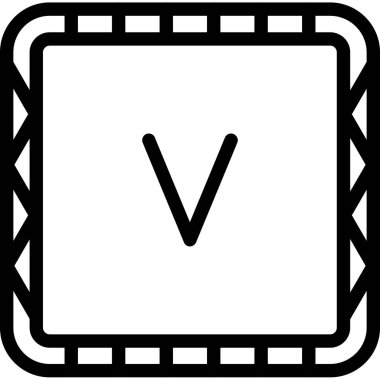 Modern b 'nin vektör illüstrasyonu eksik simgesi