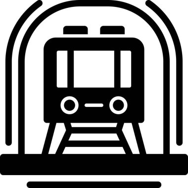 tren metro simgesi, basit biçim