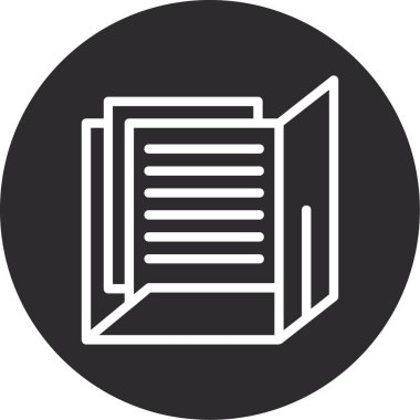 Kitap simgesinin vektör illüstrasyonu