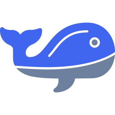 balina simgesi vektör illüstrasyonu