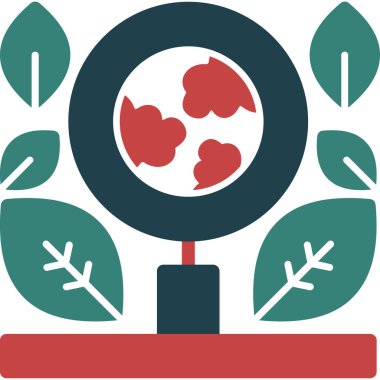 Bitki. Web simgesi basit illüstrasyon