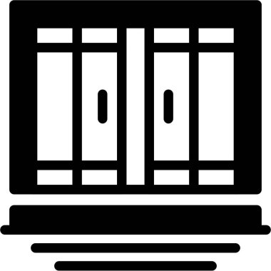 Pencere. Web simgesi basit illüstrasyon