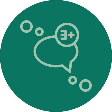 Vektör iletisi Simgesi illüstrasyonu