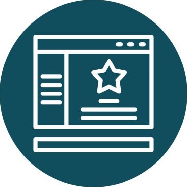 vektör lcd simgesi illüstrasyonu