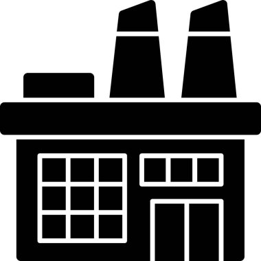 Bina. Web simgesi basit illüstrasyon