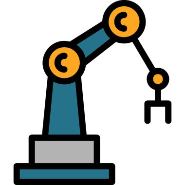 Robot kol simgesini ana hatlarıyla doldurun