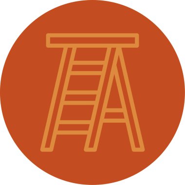 Merdiven. Web simgesi basit tasarım