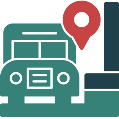 - Araba. Web simgesi basit illüstrasyon