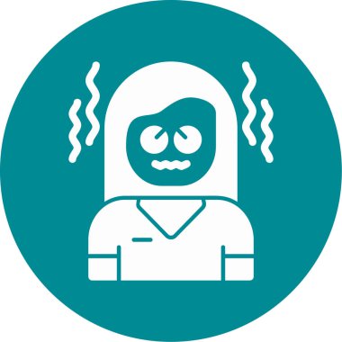 Tıbbi maskeli bir adamın vektör çizimi