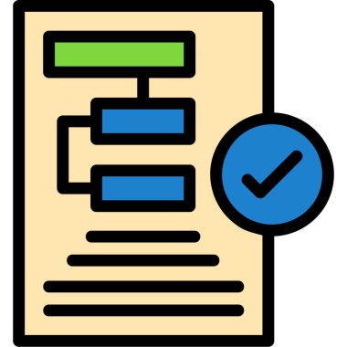 kontrol listesi simgesi doldurulmuş taslak biçimi