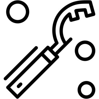 Anahat biçiminde anahtar tamir aracı simgesi