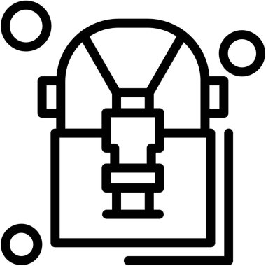 Bir araba simgesinin vektör illüstrasyonu